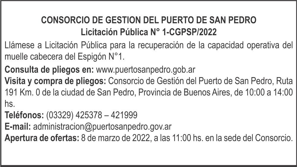 El Diario de San Pedro | Noticias locales y regionales