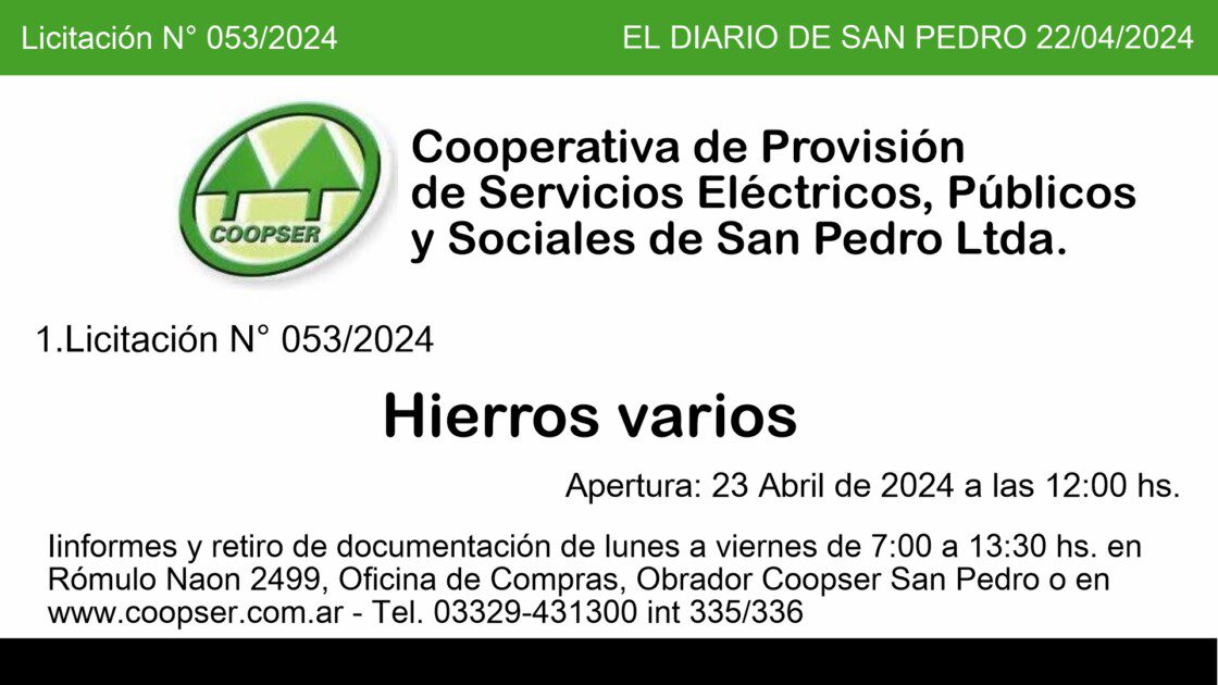 El Diario de San Pedro | Noticias locales y regionales