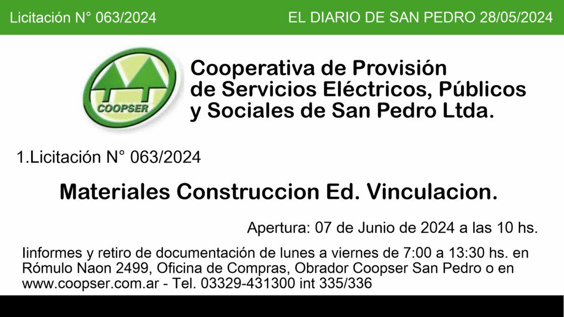 El Diario de San Pedro | Noticias locales y regionales