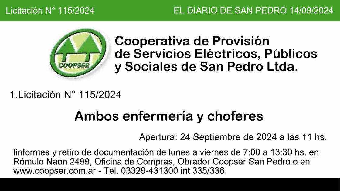 El Diario de San Pedro | Noticias locales y regionales
