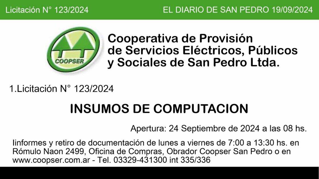 El Diario de San Pedro | Noticias locales y regionales