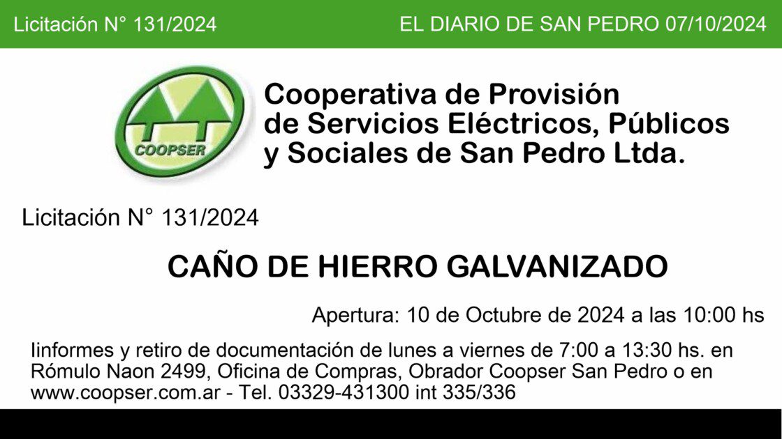 El Diario de San Pedro | Noticias locales y regionales
