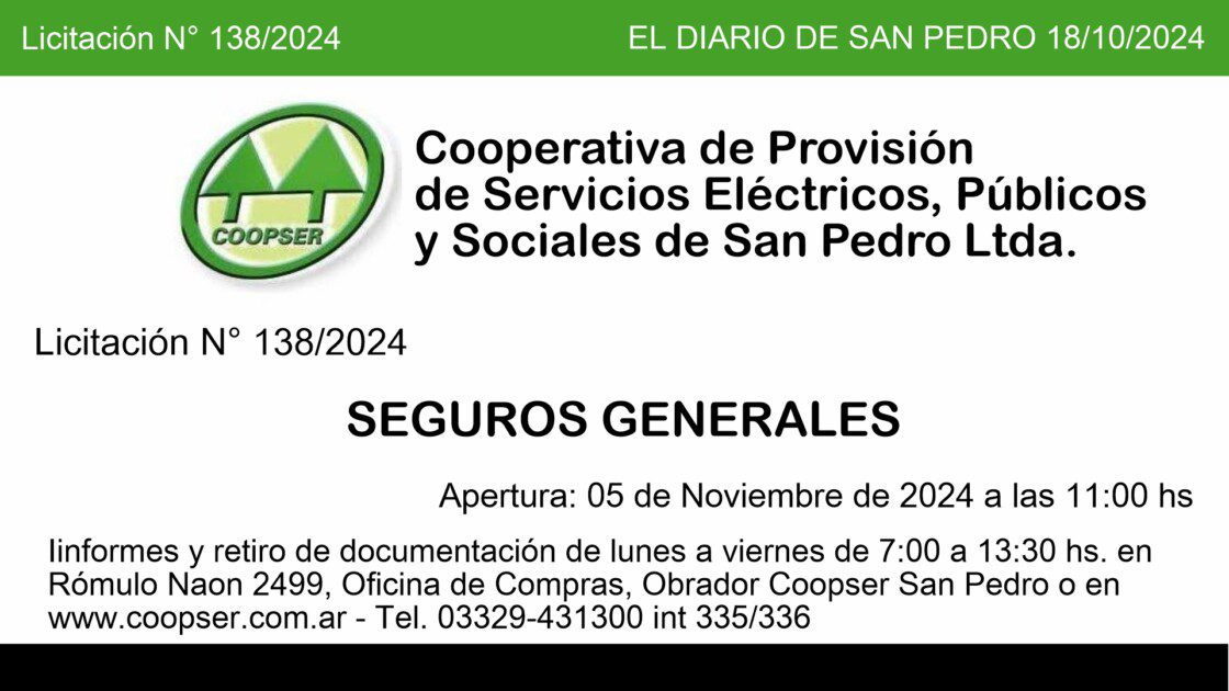 El Diario de San Pedro | Noticias locales y regionales