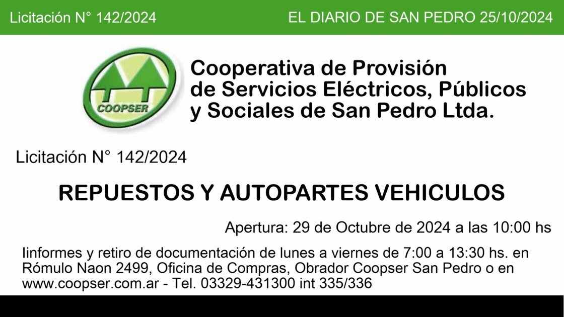 El Diario de San Pedro | Noticias locales y regionales