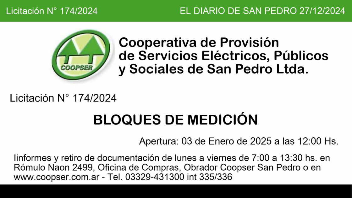 El Diario de San Pedro | Noticias locales y regionales