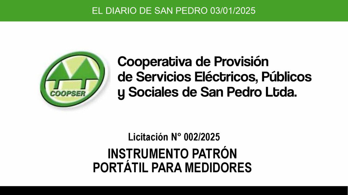 El Diario de San Pedro | Noticias locales y regionales