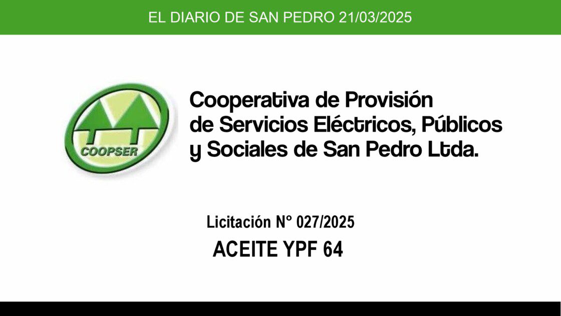 El Diario de San Pedro | Noticias locales y regionales