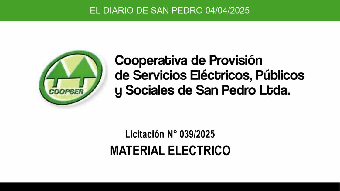 El Diario de San Pedro | Noticias locales y regionales