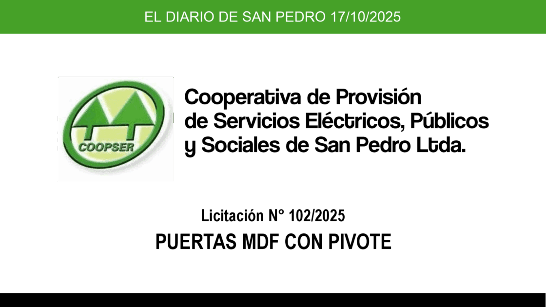 El Diario de San Pedro | Noticias locales y regionales