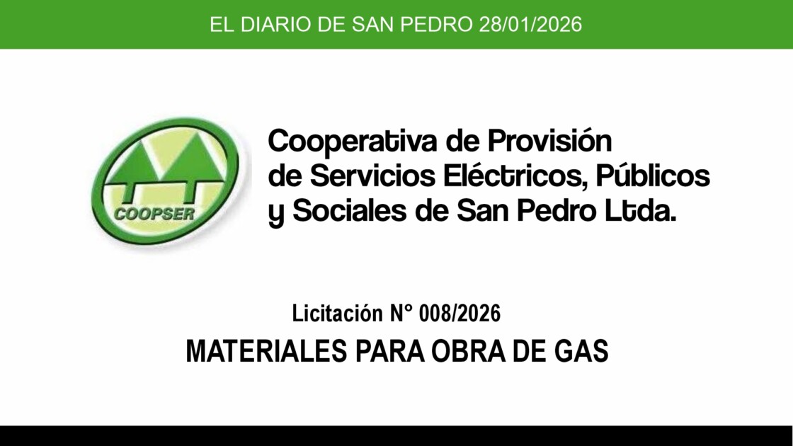 El Diario de San Pedro | Noticias locales y regionales