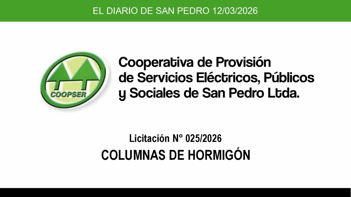 El Diario de San Pedro | Noticias locales y regionales