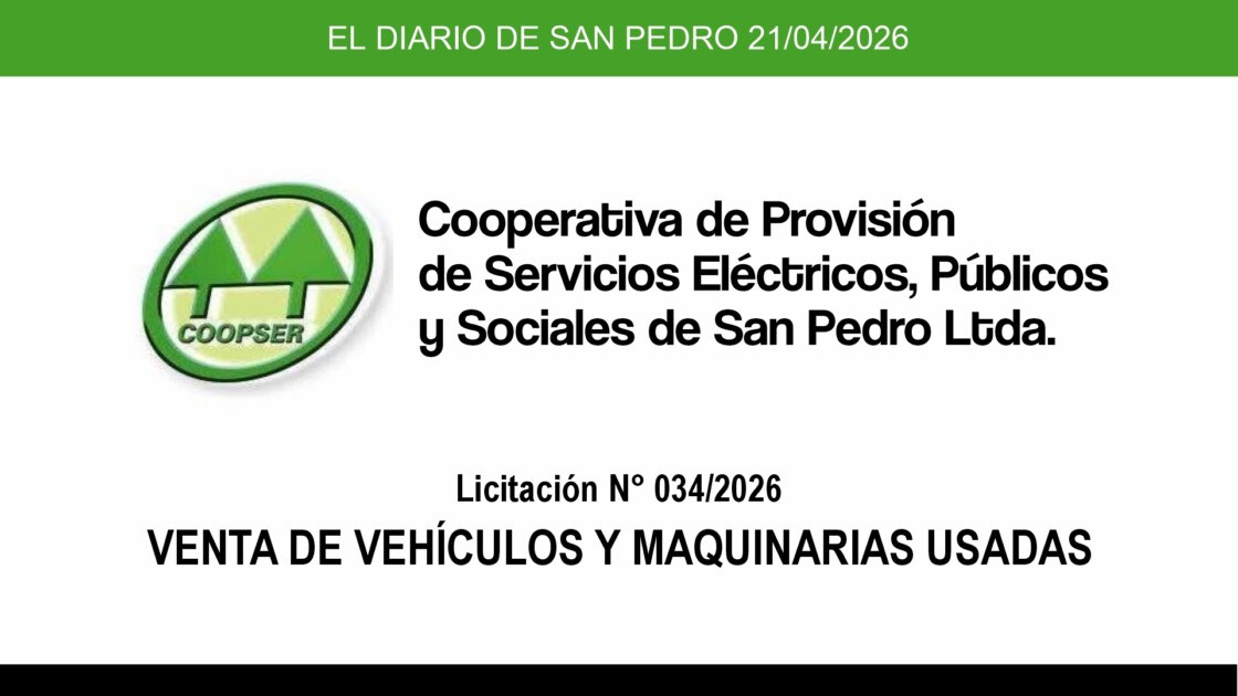 El Diario de San Pedro | Noticias locales y regionales